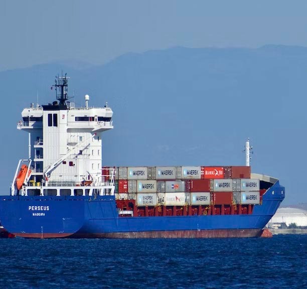 a large cargo ship in the ocean